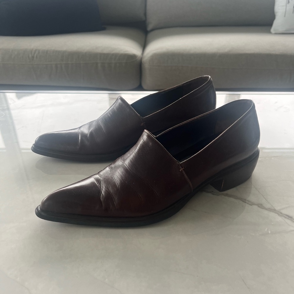 Max Mara Leather Loafers